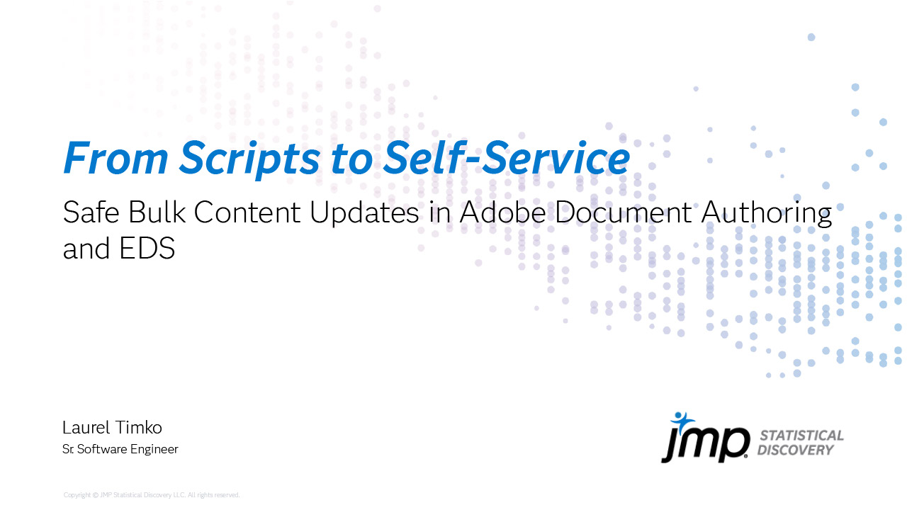 User group meetup slides - DA/EDS Search & Replace by Laurel