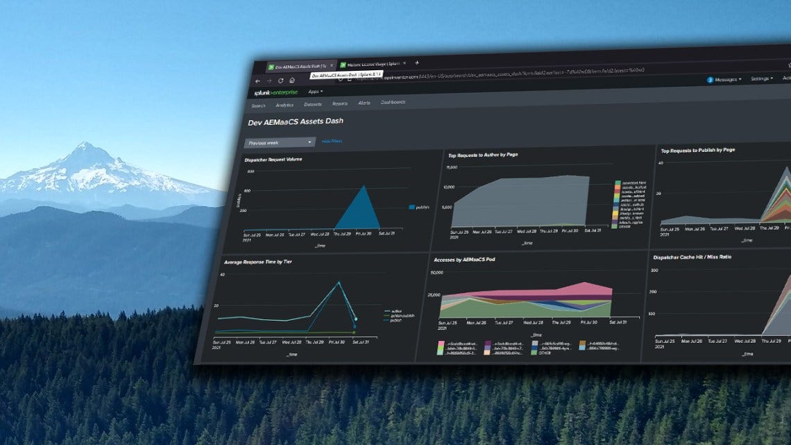 Verwenden von Splunk für die Protokollsuche und -überwachung in AEM as a Cloud Service